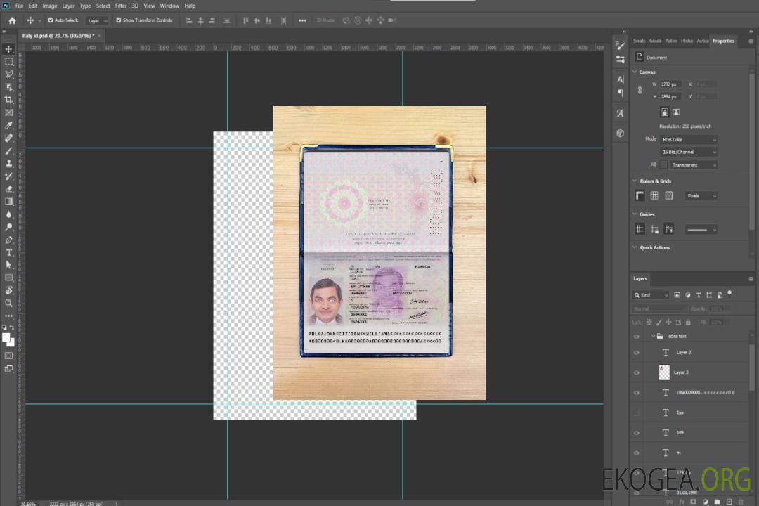 Passeport du Sri Lanka version 2 photolook template